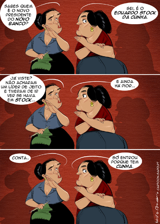Cartoons - O novo presidente do Novo Banco