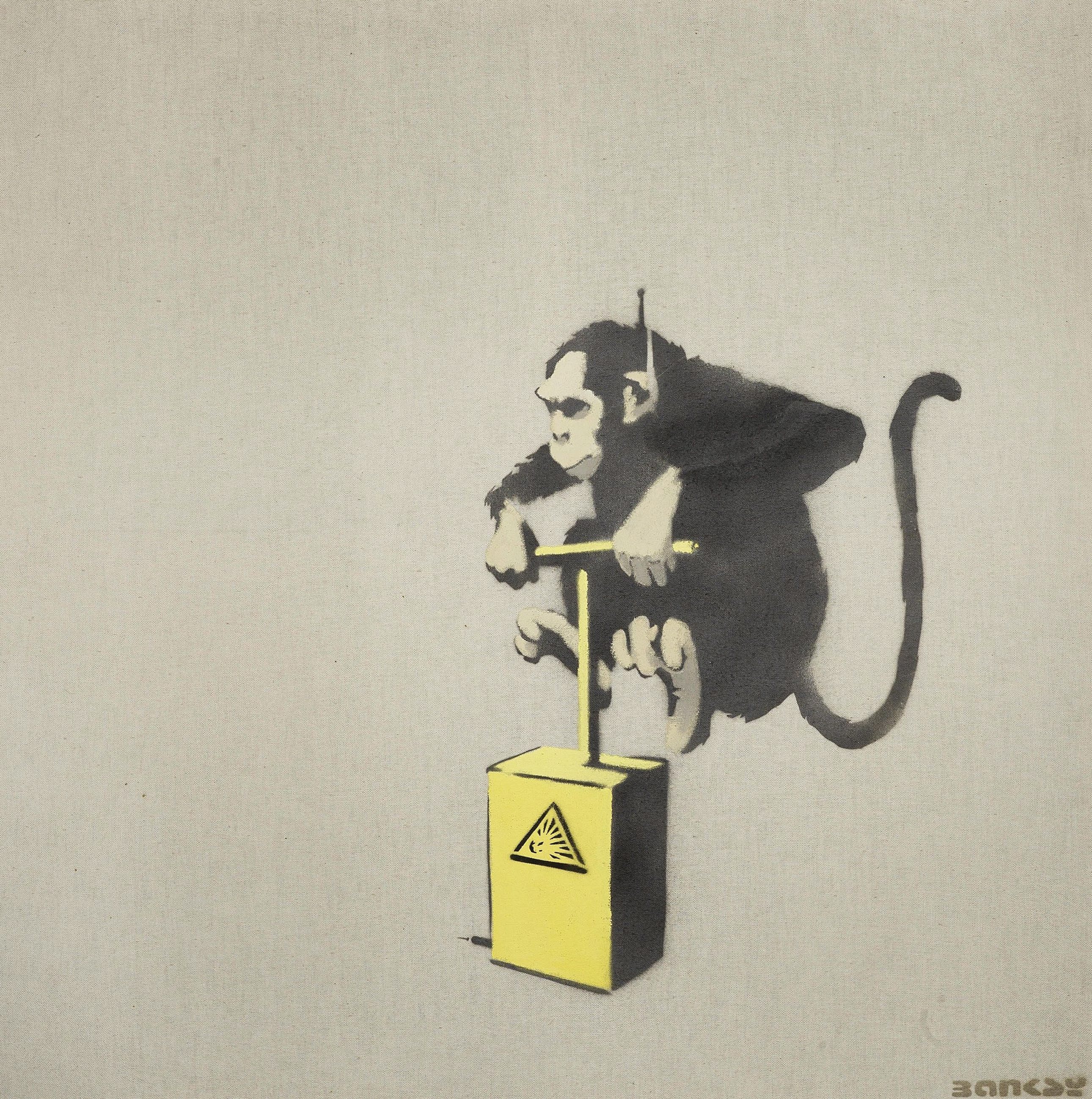 Banksy Monkey Wallpaper